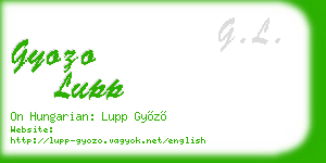 gyozo lupp business card